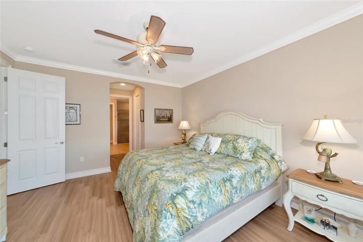 Master bedroom on the first floor