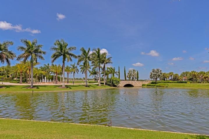 Multiple bridges throughout the community with 3 interconnected lakes to kayak, canoe and fish on.