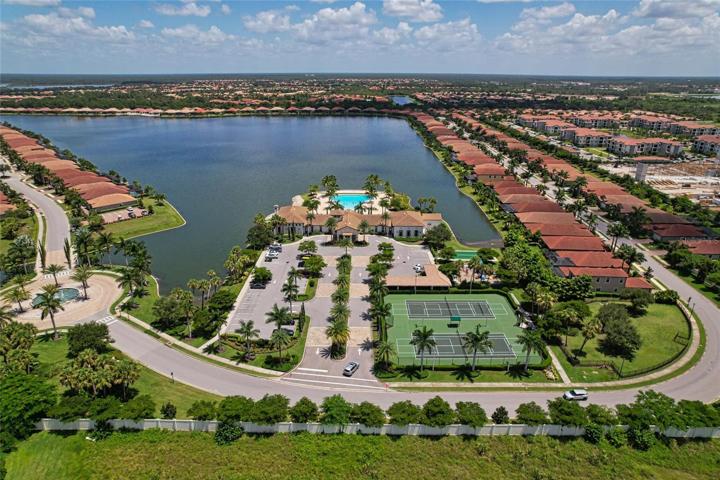 Aerial of neighborhood and amenties