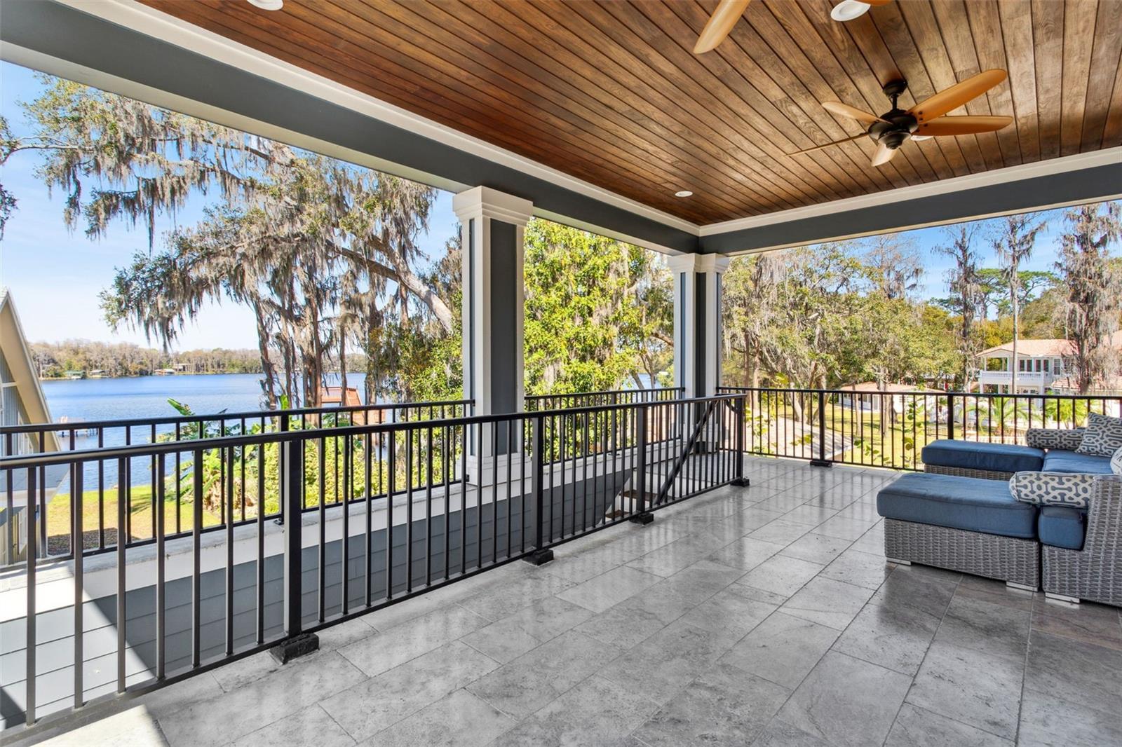 Open lanai off of apartment