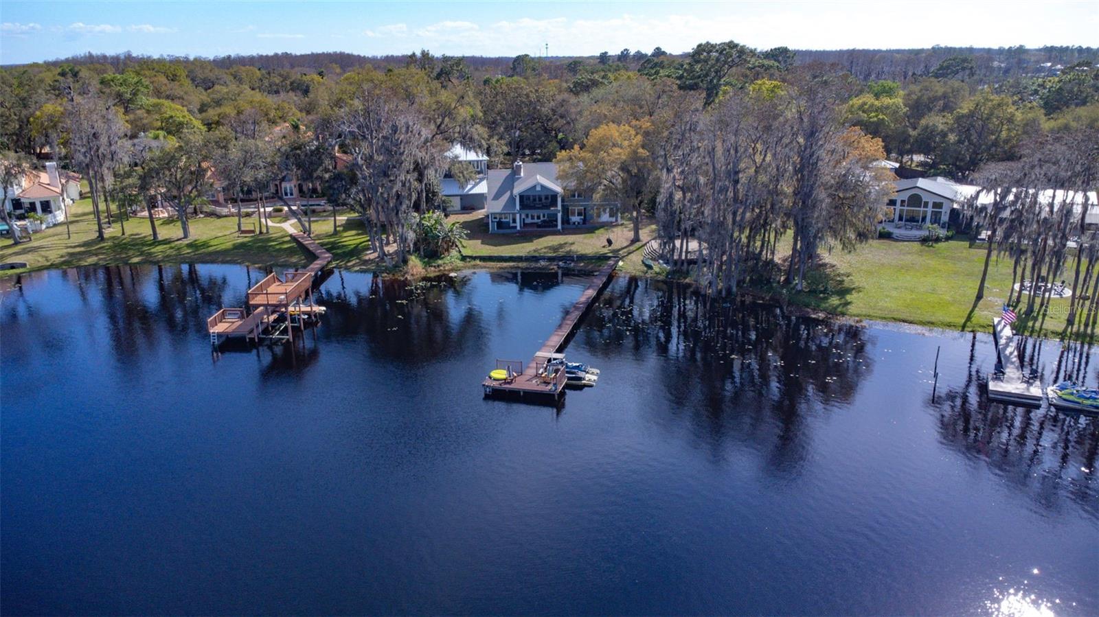 Overhead view of property