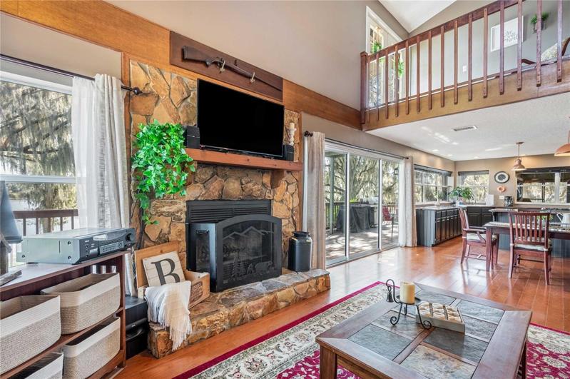 Wood Burning Fireplace