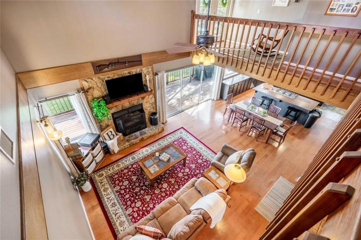 View from Loft to Living Room