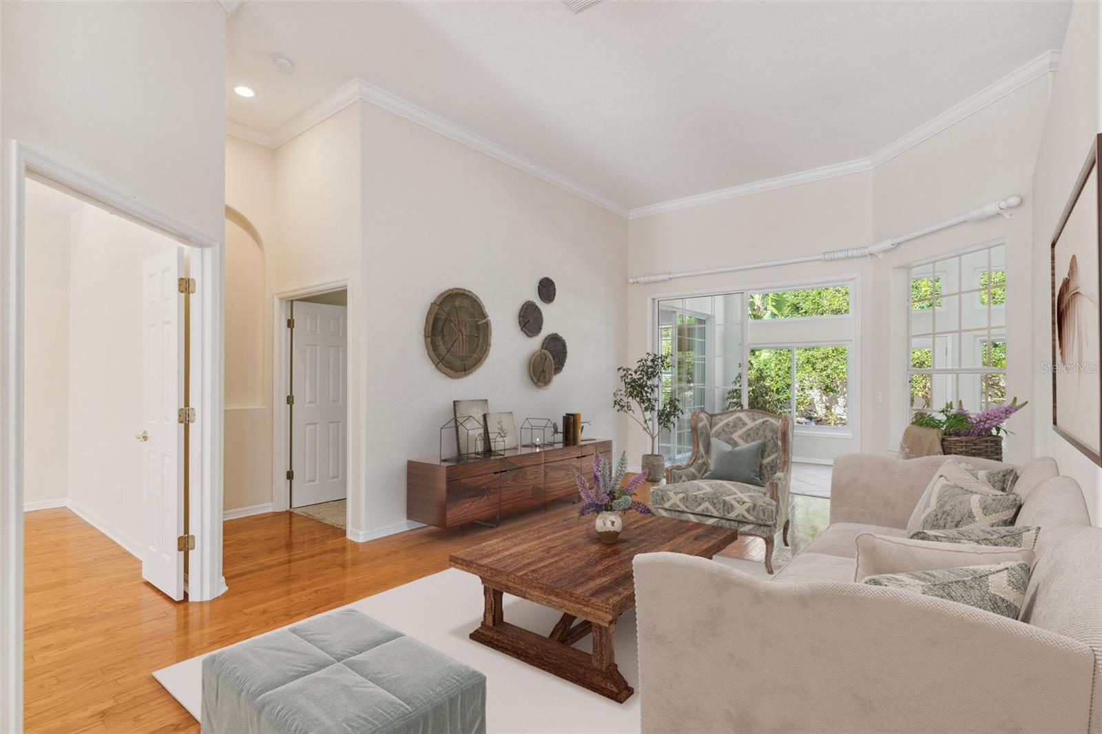 Living Room with virtual staging