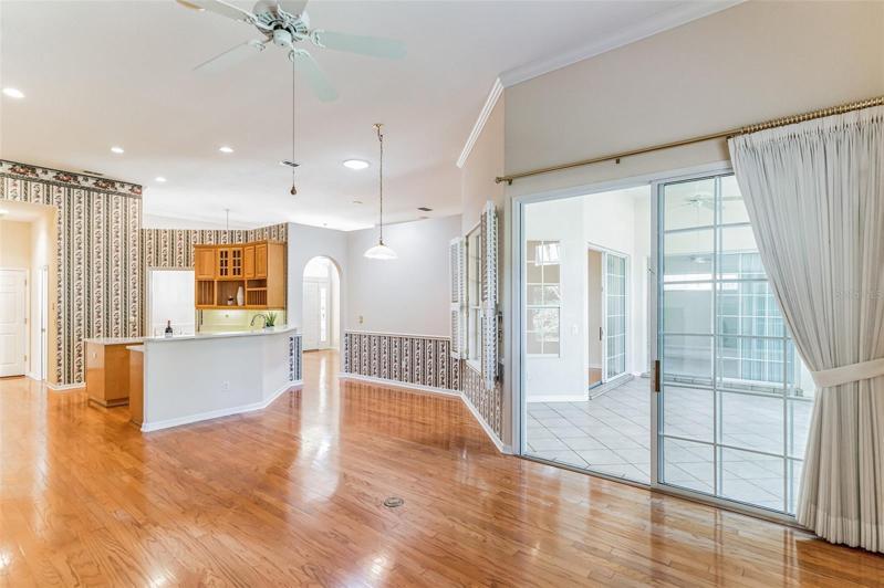 Family Room is open to the Kitchen