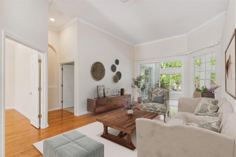 Living Room with virtual staging