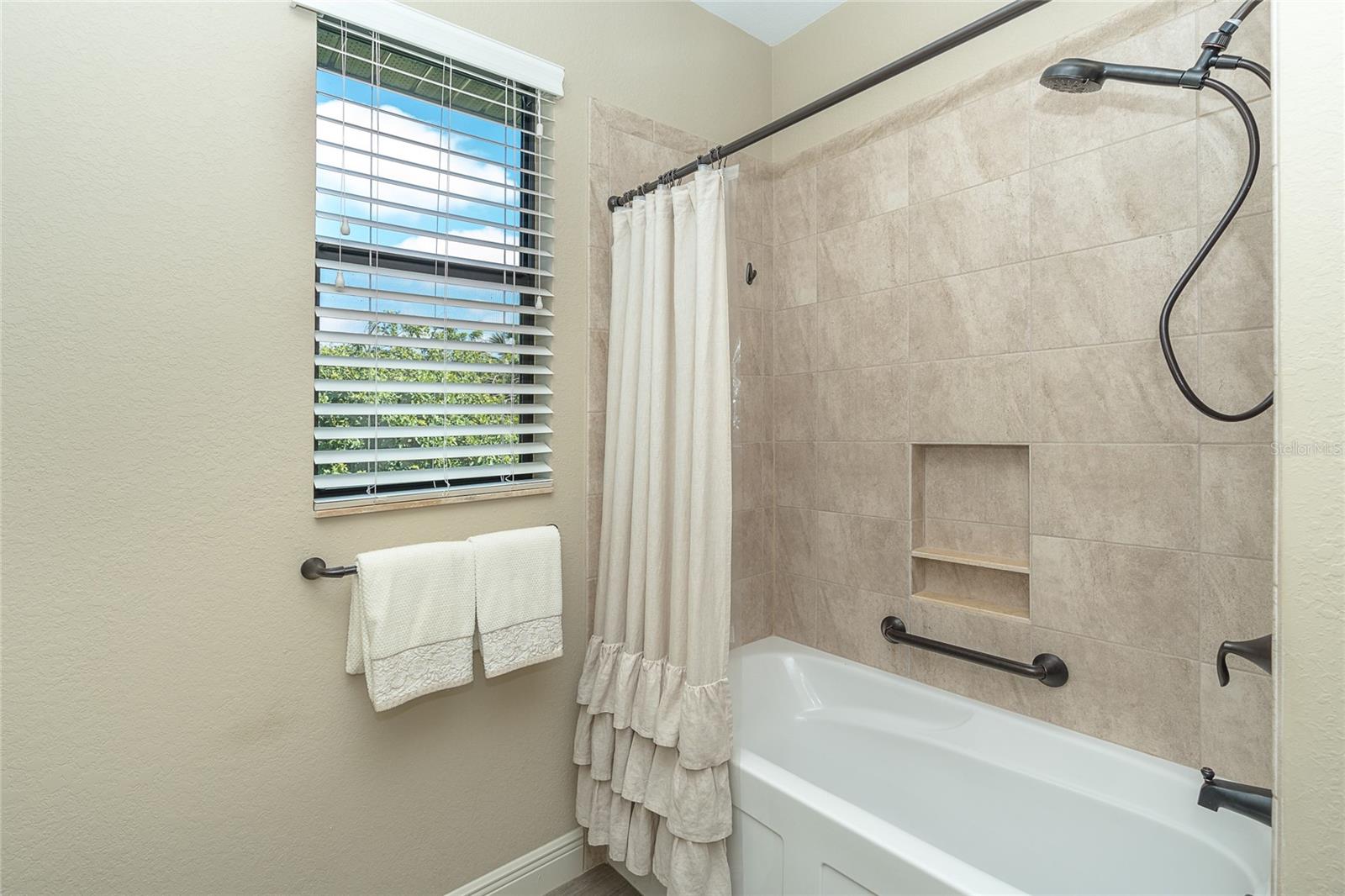 Guest Bathroom with large/deep soaking tub