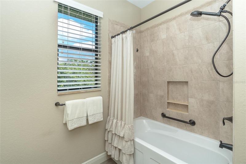Guest Bathroom with large/deep soaking tub
