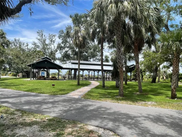 picnic area with restrooms