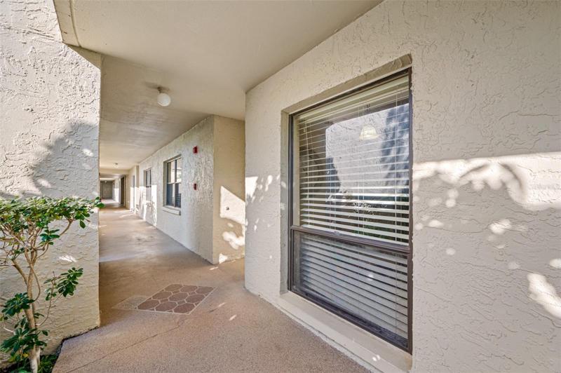 Condo located on the ground floor