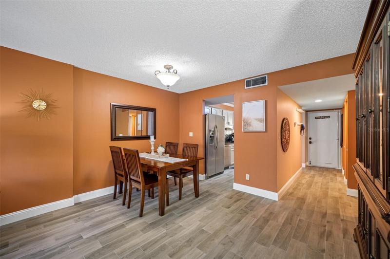 Dining located off the kitchen.