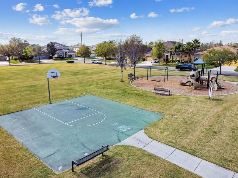 Community basketball court.