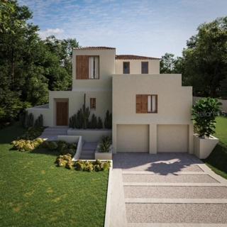 Beautiful Pueblo Revival Style Front Elevation