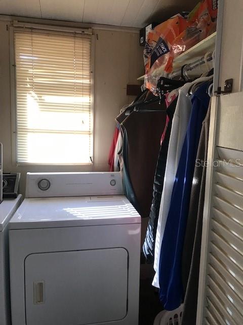 Clothes Hanging Area of Utility