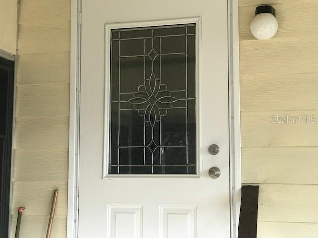 Leaded Glass Front Door