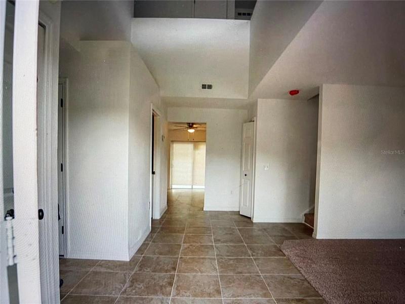 inside from the front door