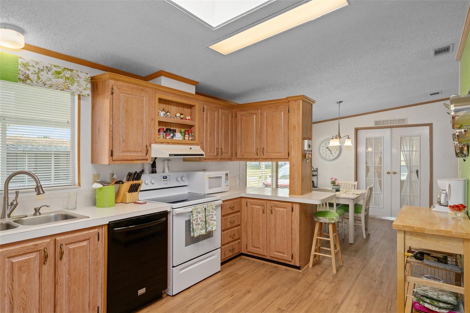 Nook with built in cabinetry-very nice space