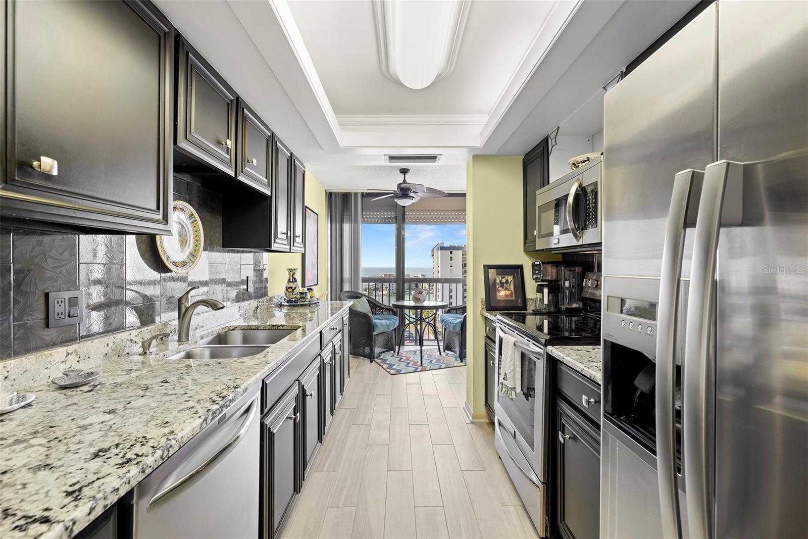 Kitchen with Gulf view