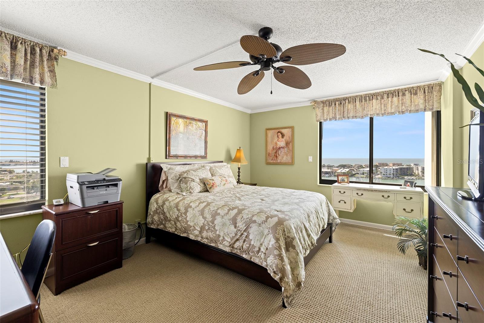 Guest bedroom with amazing Gulf and Intracoastal views
