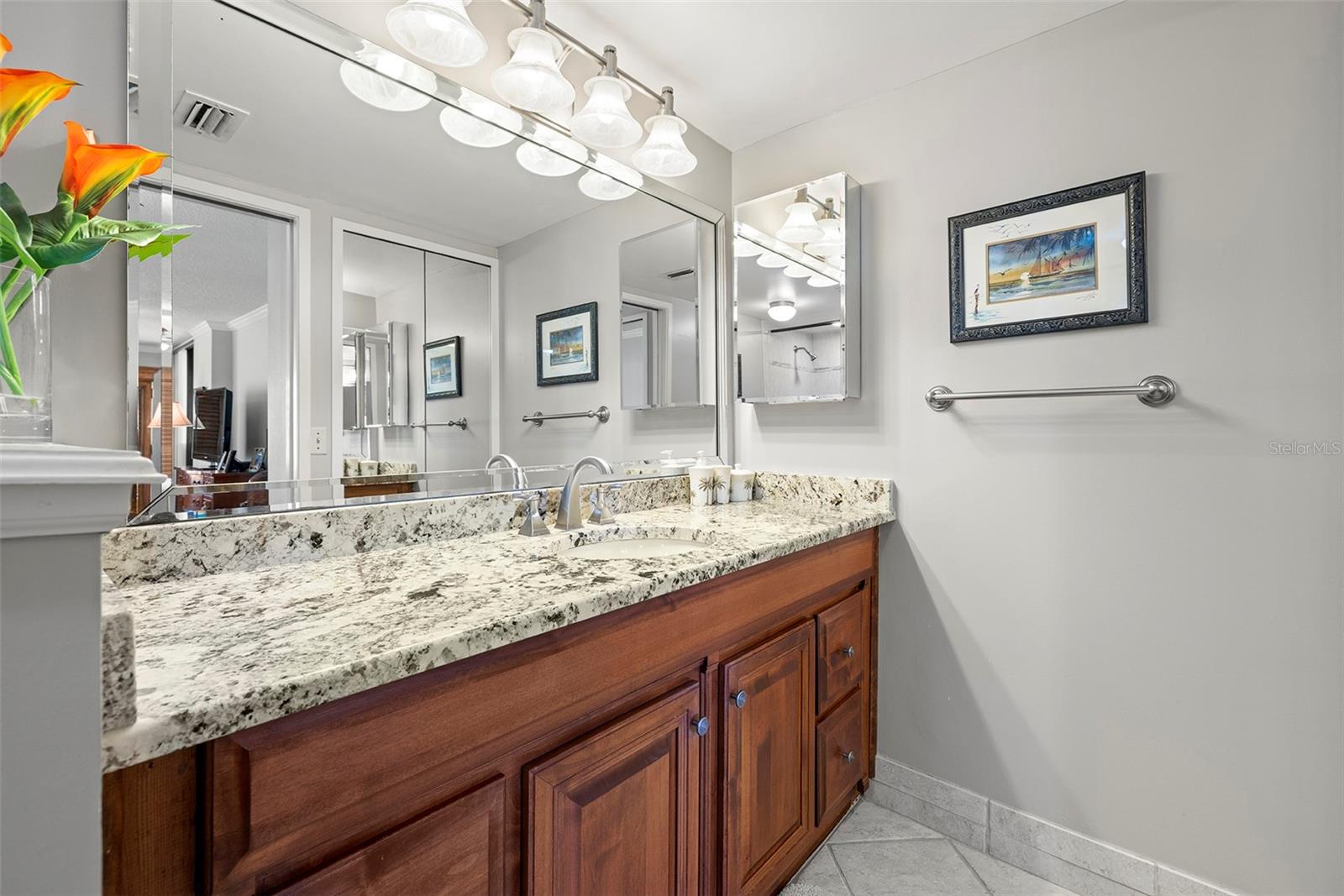 Master bath vanity