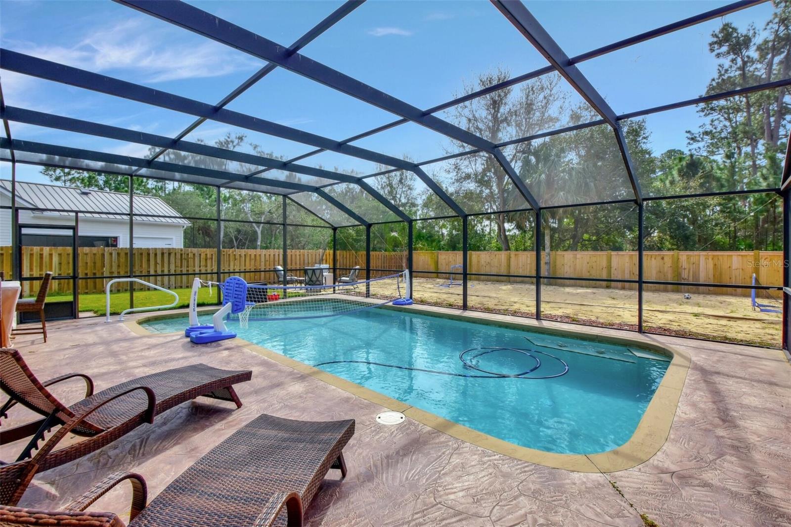 Enclosed Pool Area