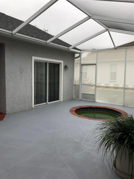 Screen patio and Spa