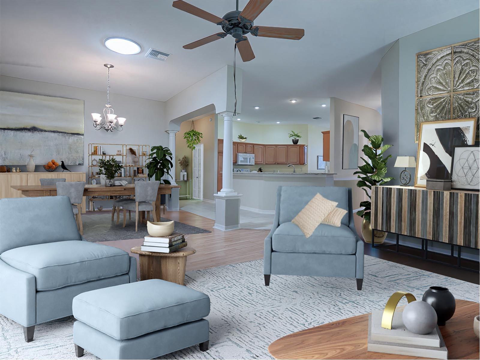 VIRTUALLY STAGED!!!-SO MUCH CAN BE DONE WITH THIS SPACE... JUST LOOK WHAT IS POSSIBLE!