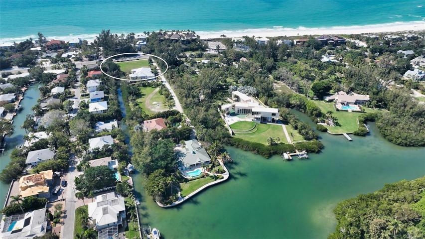 Over half acre, located a short distance from beach and intercostal