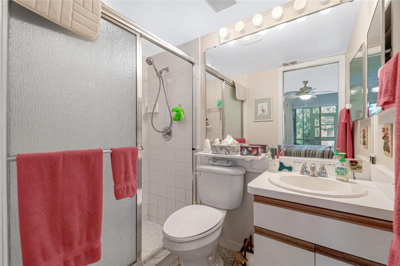 The master bath also features a nicely sized mirror and plenty of light.