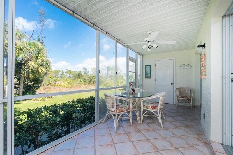 Plenty of room for all your patio furniture. 