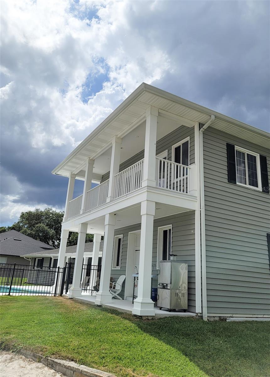 There is a beautiful view from the balcony on the 2nd story of the addition.