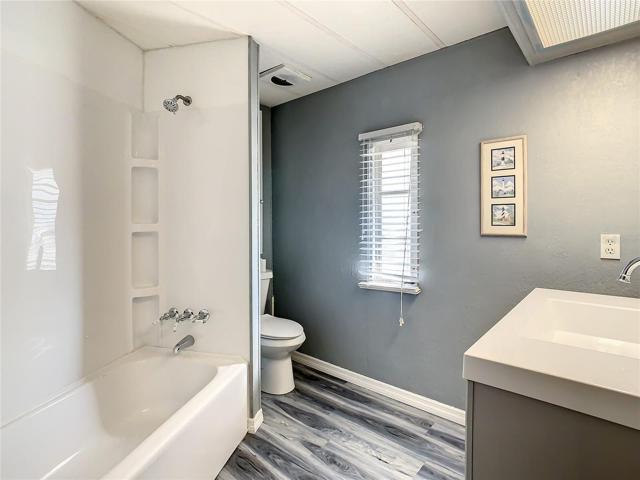 renovated master bathroom