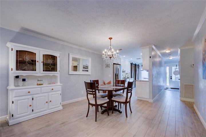 Spacious dining room