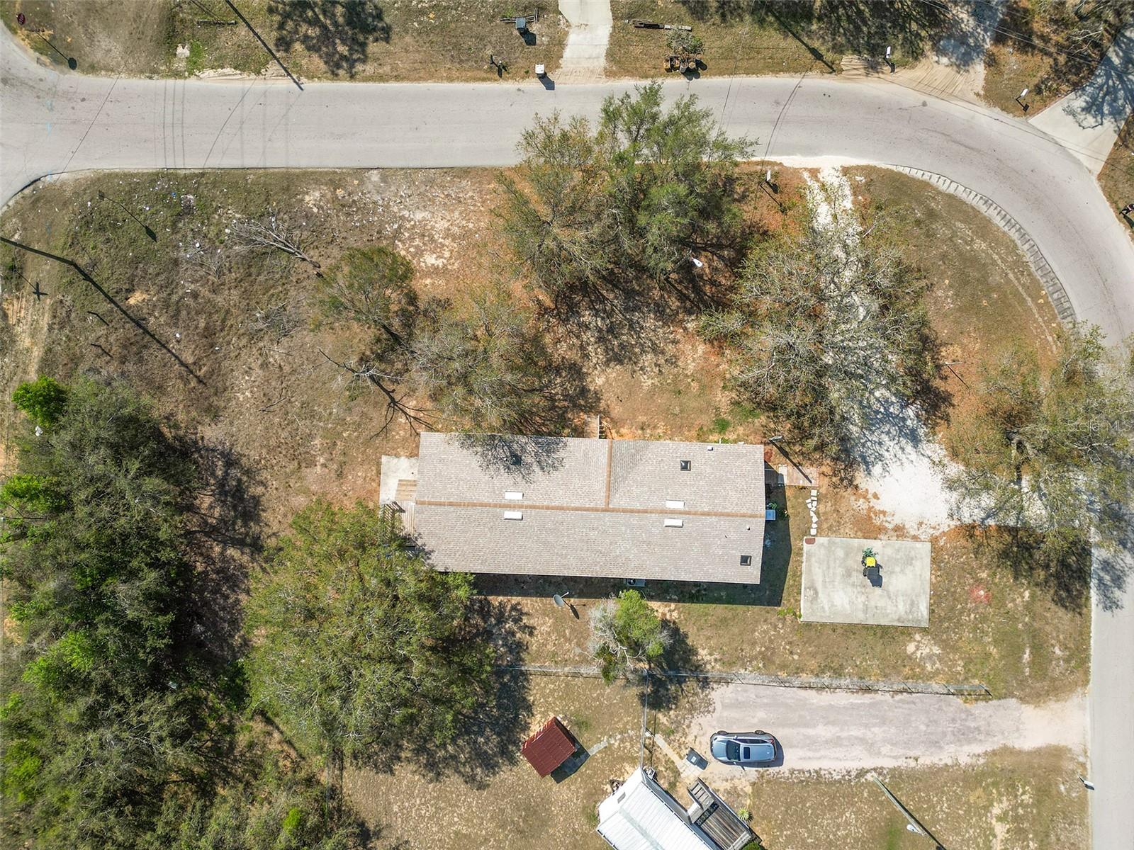 Aerial view of home