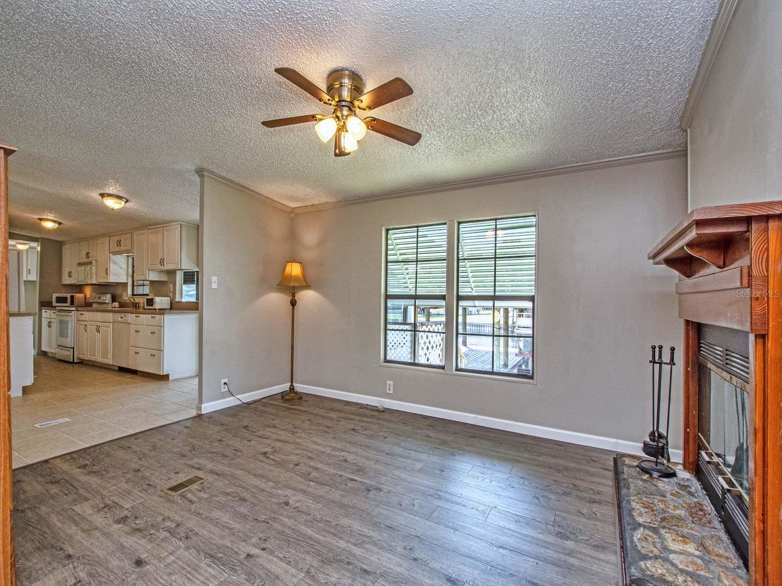 Family room w/ fireplace