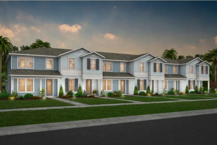 Trailwood Interior Townhome Elevation C Exterior Design. Artistic rendering for this new construction home. Pictures are for illustrative purposes only. Elevations, colors and options may vary.