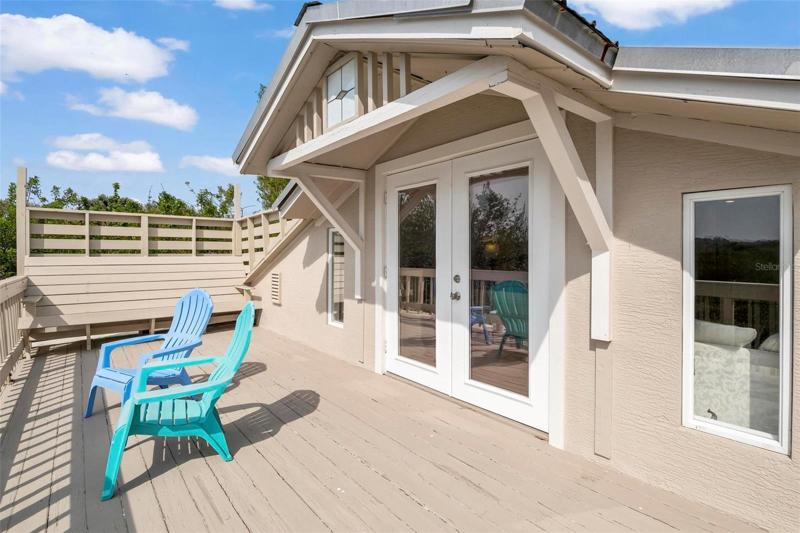 Private balcony off master suite