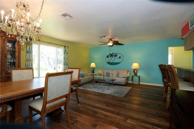 Dining and family room.