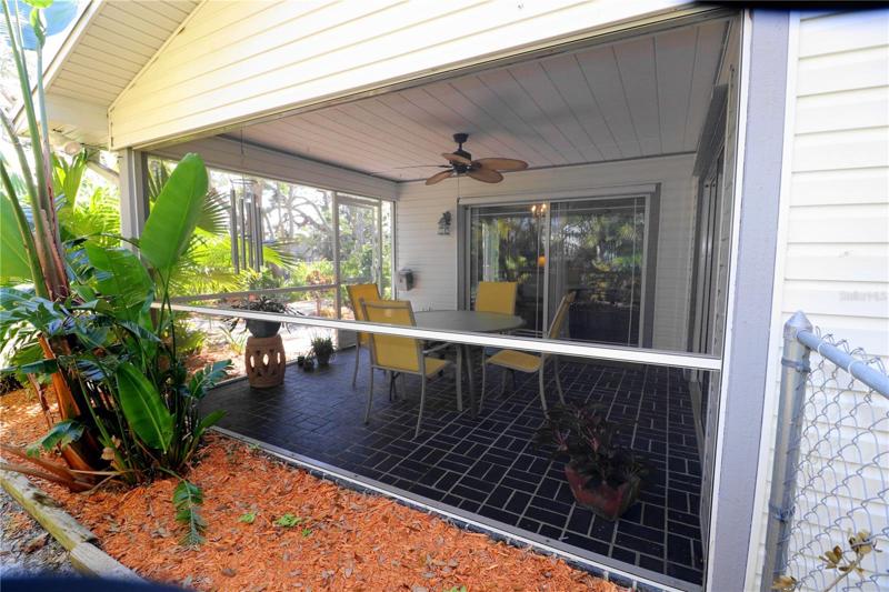 Covered and Screened Lanai.