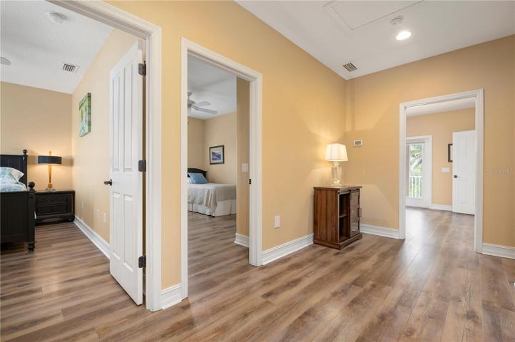 Three bedrooms on the second story