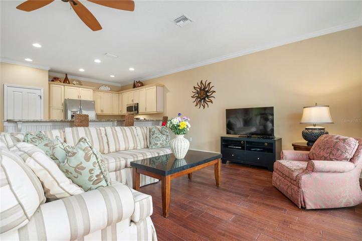 Living room patio and elevator to all floors
