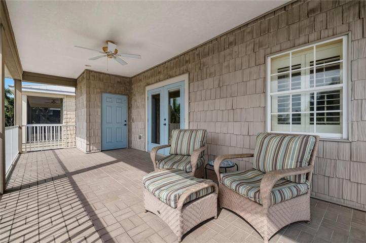 Master bedroom balcony with elevator access to all three floors