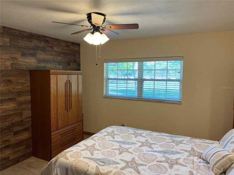 Bedroom 2 wood accent wall