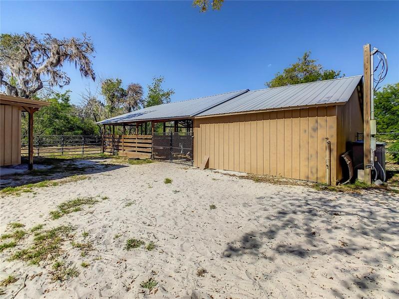 Horse barn with storage