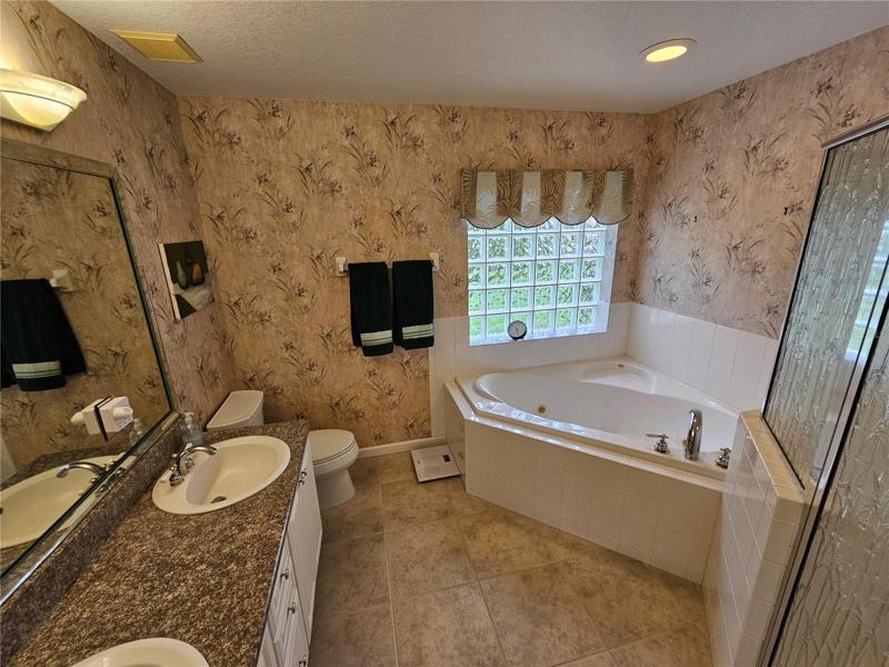 Master Bathroom with double sinks