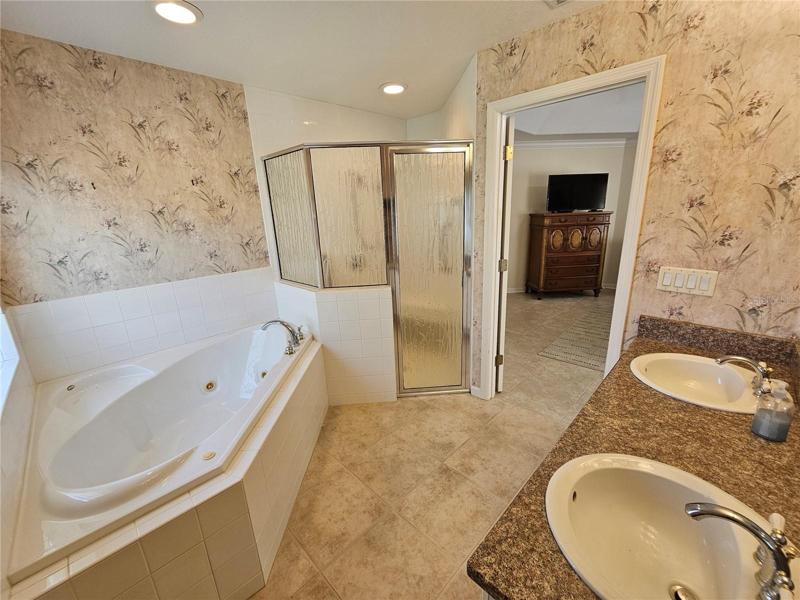 Master Bathroom with separate tub and shower
