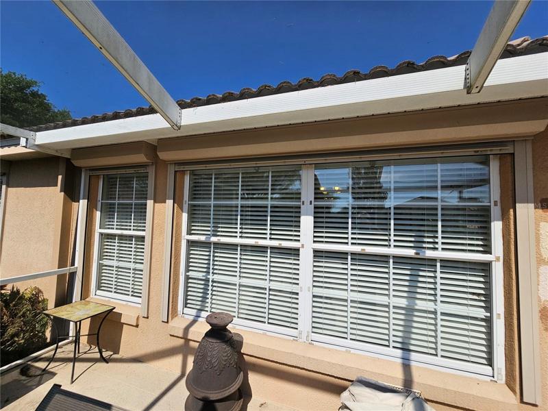 Hurricane shutters on ALL windows