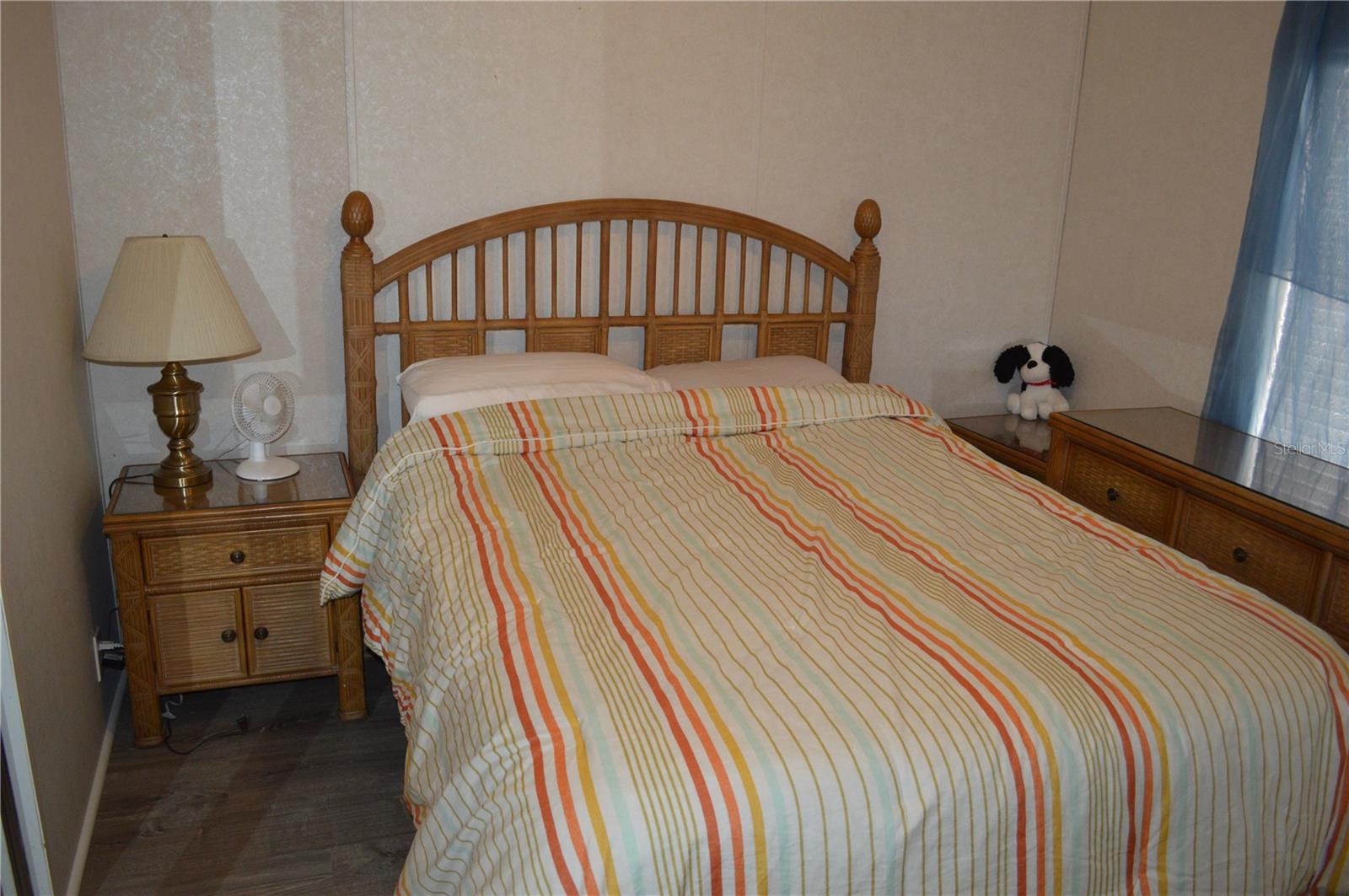 Kitchen and hall way to bedrooms