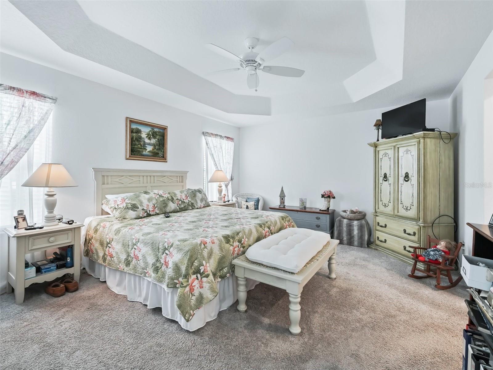 Very nice and roomy master bedroom