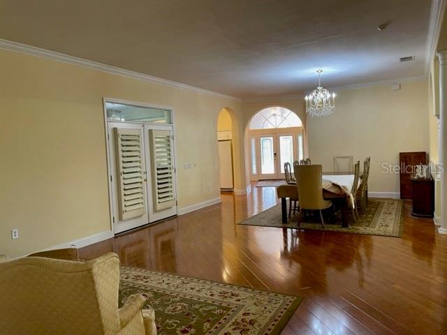 ENTRANCE VIEW OF DINING ROOM